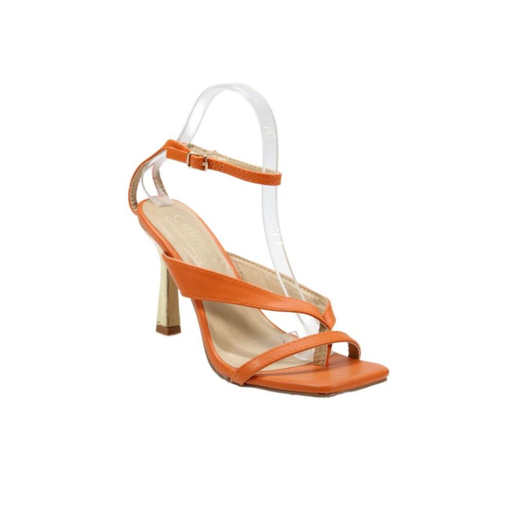 Catherine Catherine Malandrino Womens Square Toe Heels Shoes Orange Size 7.5